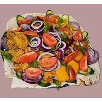 Ляган с шашлыком